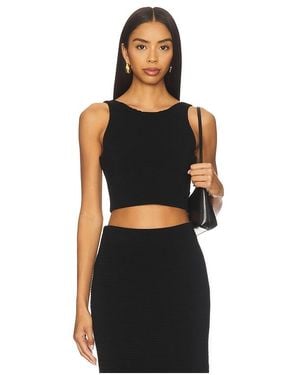 Aje. Agave Knit Top - Black
