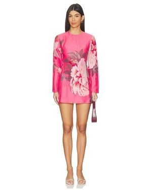 LEO LIN Aliza Long Sleeve Mini Dress - Pink