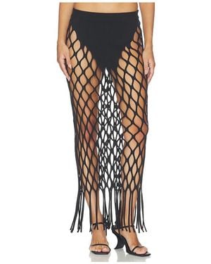 Halo Wing Net Skirt - Black