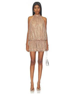 MORE TO COME Kassia Sequin Mini Dress - Natural