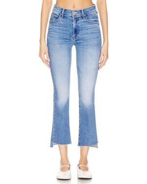 Mother Petite Lil' Insider Crop Step Fray - Blue