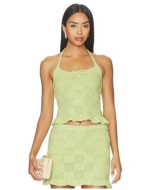Amanda Uprichard Milena Top - Green