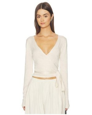 SNDY'S Nikola Wrap Top - White
