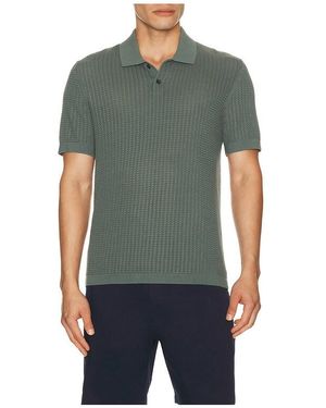 Theory Tactile Cotton Polo - Green