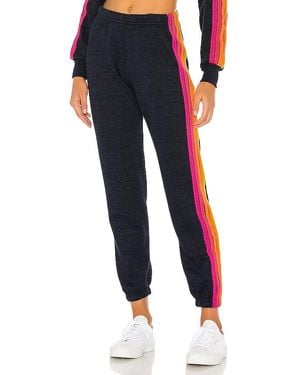Aviator Nation 5 Stripe Joggers - Blue