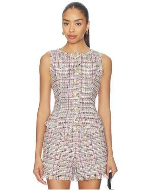 Cinq À Sept Wildflower Tweed Camen Vest - Multicolor