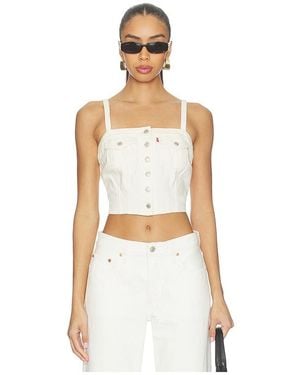 Levi's Denim Tube Top - White