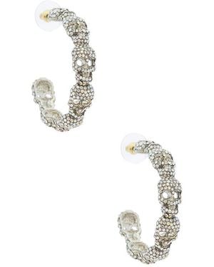 BaubleBar Skull フープイヤリング - ホワイト