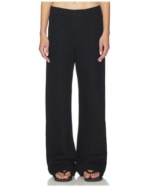 Enza Costa Relaxed Straight Leg Jean - ブラック