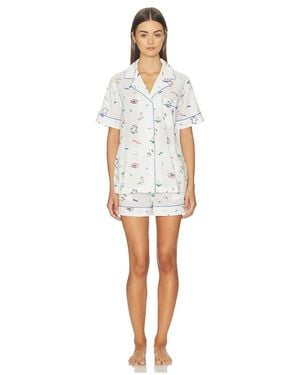 Polo Ralph Lauren Intimates Short Sleeve Pajama Set - White
