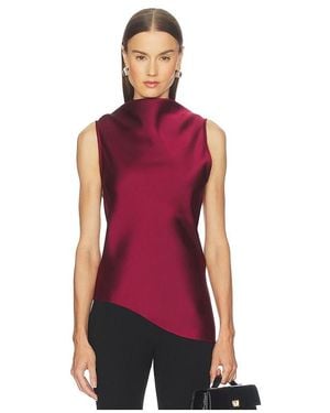 Marques'Almeida Oberteil Satin Cowl Neck - Rot