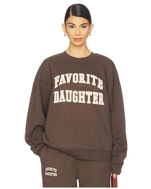 FAVORITE DAUGHTER Sweatshirt Collegiate - Braun
