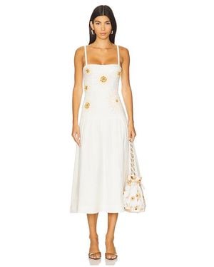 PATBO Tropic Linen Midi Dress - ホワイト