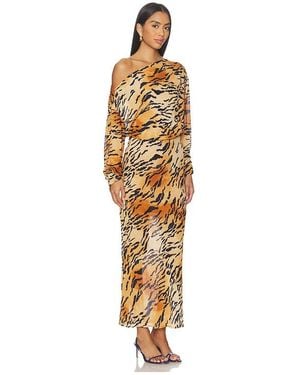 Never Fully Dressed Tiger Tilly Dress - Metallic
