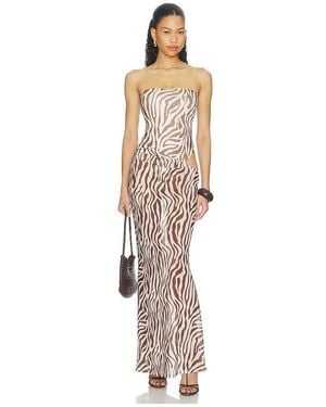superdown Kensington Strapless Maxi Dress - White