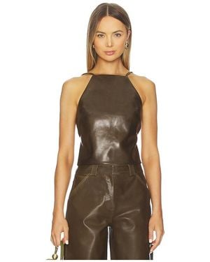 Cult Gaia Juji Top - Brown