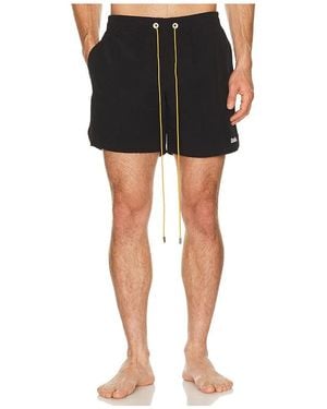Rhude Classic Logo Swim Short - Schwarz
