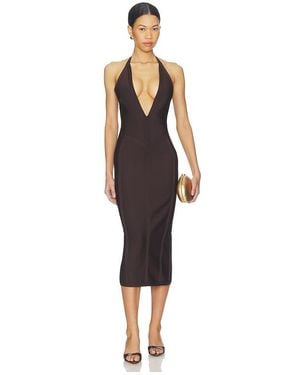 superdown Kass Bandage Midi Dress - Black