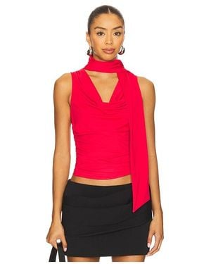 superdown Amaly Drape Top - Red