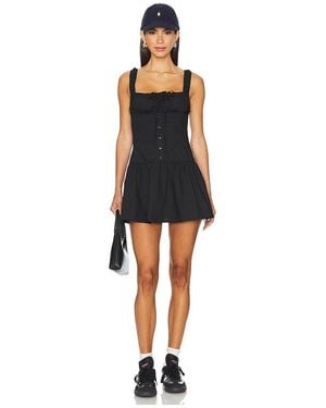 Lioness Heart Shaped Mini Dress - Black
