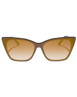 DIFF Gafas De Sol Alina En Color Marrón Talla - Blanco