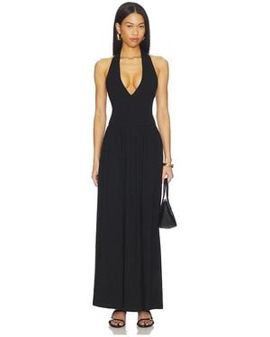 ALL THE WAYS Tenley Halter Maxi Dress - Black