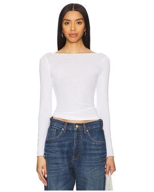 AYA MUSE Langarmshirt Boatneck - Weiß