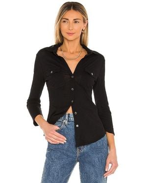 James Perse Contrast Panel Shirt - Multicolor