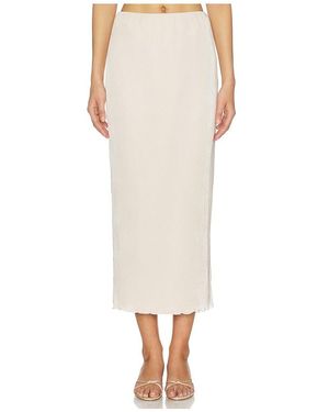 Lovers + Friends Aileen Midi Skirt - White