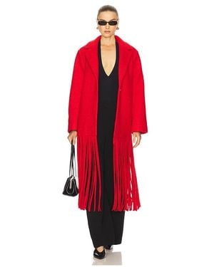 Simon Miller Vero Fringe Coat - Red