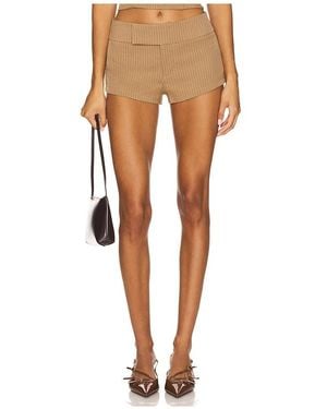 superdown Agnes Hot Short En Color Marrón Talla (También En Xs, S, M, Xl) - Blanco