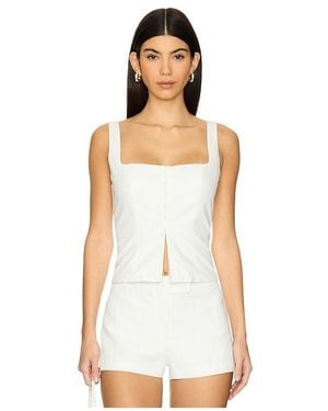 Shona Joy Maiori Square Neck Top - White