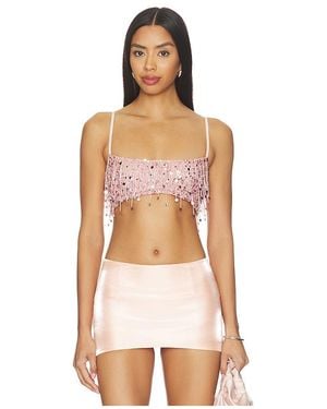Asta Resort Top Recortado Yasmin En Color Rosado Talla (También En S, M, Xl) - Multicolor