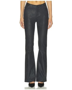 Herskind PANTALON EN CUIR MATHEW en Black - Bleu