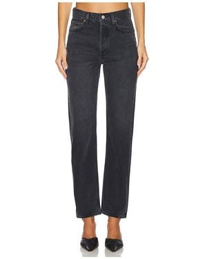 Agolde 90's Pinch Waist High Rise Straight Jeans - Blue