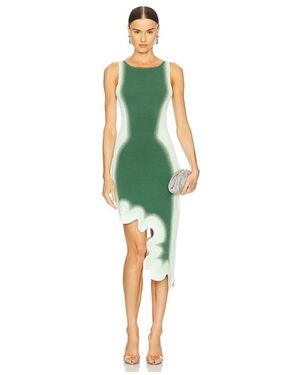 Ph5 Aster Reversible Wavy Asymmetric Dress - Green