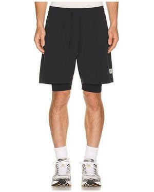 Reigning Champ 4-Way Stretch Nylon Combo Standard Training Short 7 - Black
