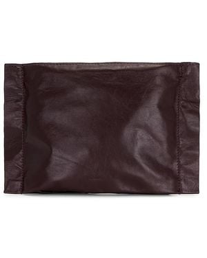 AllSaints Lutece Leather Pouch - Brown