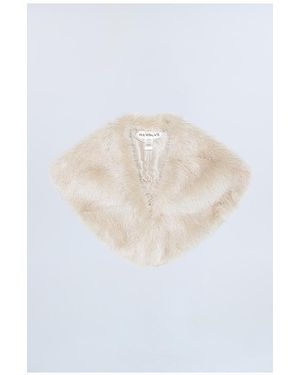 REVOLVE LOS ANGELES Elyonne Faux Fur Shawl - White