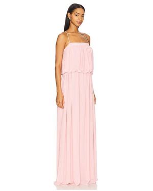 maxi hem dress Yvette Slip Maxi Dress With Asymmetrical Hem - Black