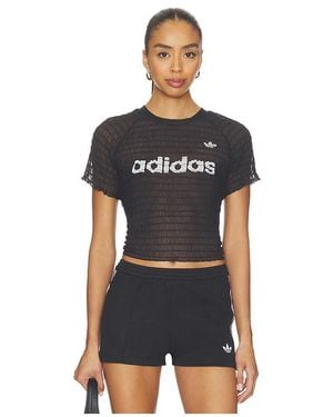 adidas Originals Smocked Cali Tee - Black
