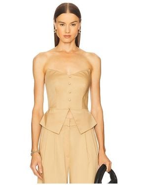 Zuleyha Kuru Desmia Corset Top - Natural