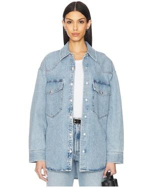 Agolde Hemd Lotta - Blau