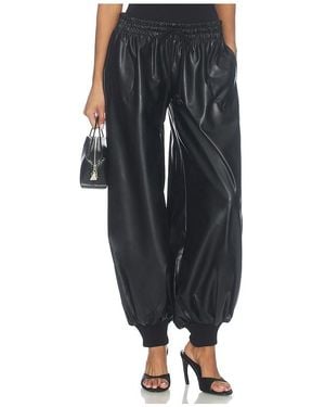 Norma Kamali Oversized Boyfriend Sweat Jogger Pant - Black