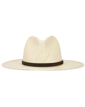 Janessa Leone Simone Fedora Hat - White