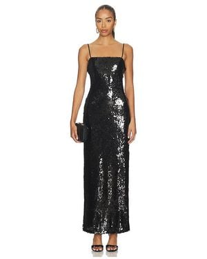 SNDY'S Tori Sequin Maxi Dress - Black