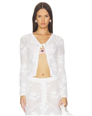 ShuShu/Tong Threadwork Bow Cardigan - White