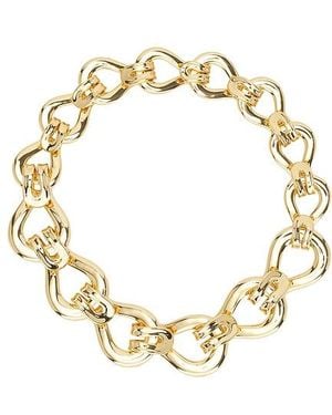 Lele Sadoughi Buckle Collar Necklace - Metallic