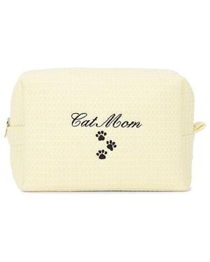 Abode Cat Mom Waffle Pouch - Natural