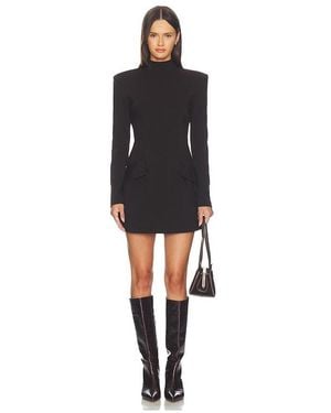 Bardot Lizet Long Sleeve Mini Dress - Black
